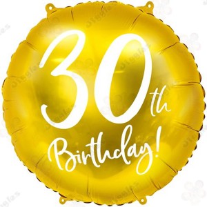 30th Birthday Gold Foil Balloon 