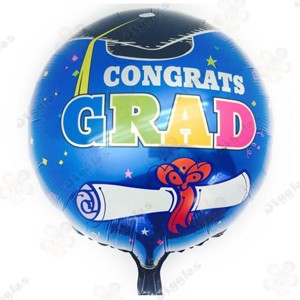 Congrats Grad Foil Balloon Blue