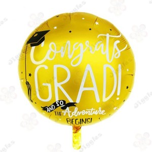 Congrats Grad Foil Balloon Gold
