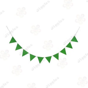 Green PVC Flag Bunting