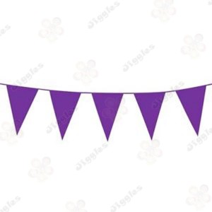 Purple PVC Flag Bunting