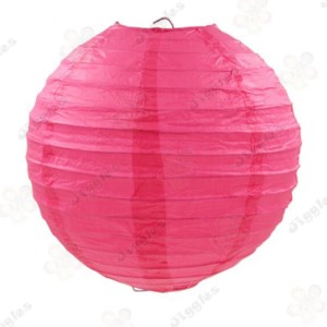 Hot Pink Paper Lantern 