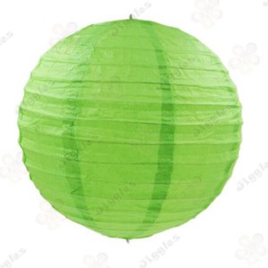 Olive Green Paper Lantern 