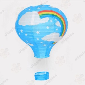 Blue Hot Air Balloon Paper Lantern 