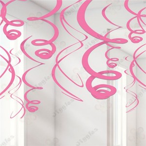 Pastel Pink Swirls Decoration