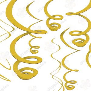 Pastel Yellow Swirls Decoration