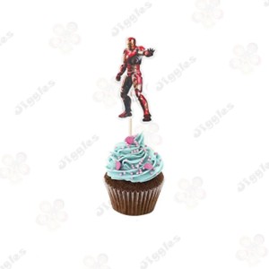 Iron Man Cupcake Toppers