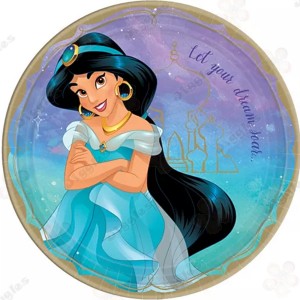 Princess Jasmine Paper Plates