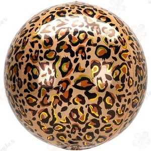 Leopard Print Orbz Foil Balloon