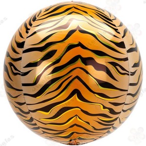 Tiger Print Orbz Foil balloon