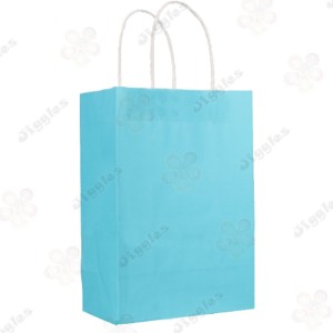 Pastel Blue Kraft Paper Large Bag