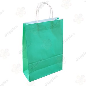 Lime Green Kraft Paper Large Bag
