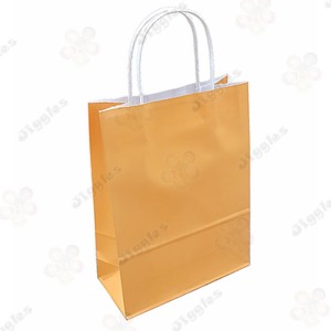 Pastel Orange Kraft Paper Medium Bag