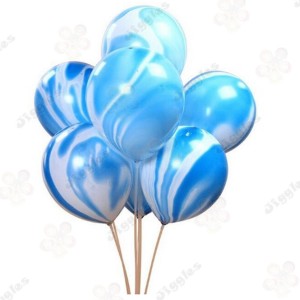 Marble Balloon Blue 10"