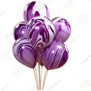 Marble Balloon Purple 12"
