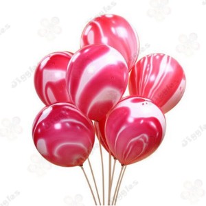 Marble Balloon Pink 12"