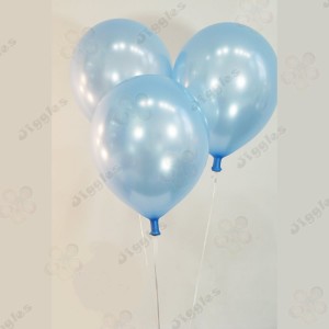 Light Blue Metallic Balloons 12inch