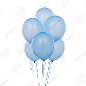 Light Blue Metallic Balloons 10inch