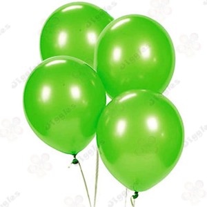 Light Green Metallic Balloons 12inch