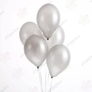 Silver Metallic Balloons 10inch