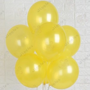 Yellow Metallic Balloons 10inch