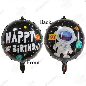 Space Blast Happy Birthday Foil Balloon