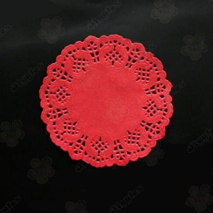 Red Paper Doilies 3.5cm 