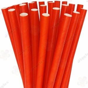 Red Paper Straws