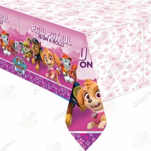 Paw Patrol Pink Table Cover