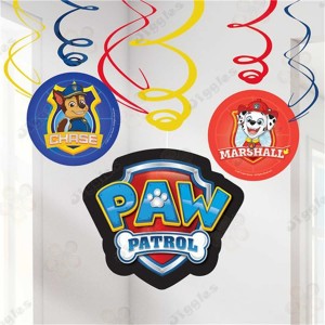Paw Patrol Swirl Decor Set