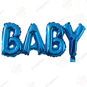 Baby Foil Letter Balloon Blue