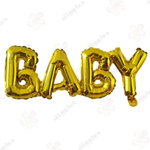 Baby Foil Letter Balloon Gold