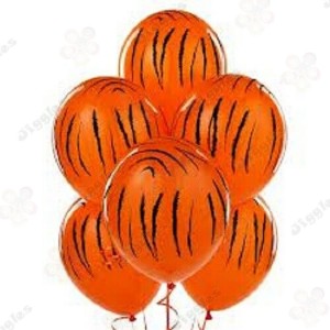 Tiger Print Balloons 12"