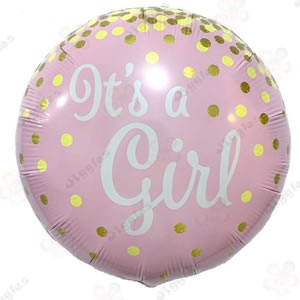 It's A Girl Foil Balloon