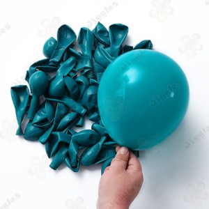 Retro Peacock Blue Balloons 10inch