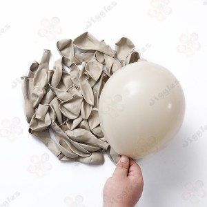 Retro Sand White Balloons 10inch