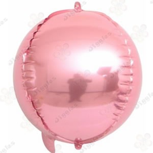 4D Orbz Sphere Round Foil Balloon 18" Pink