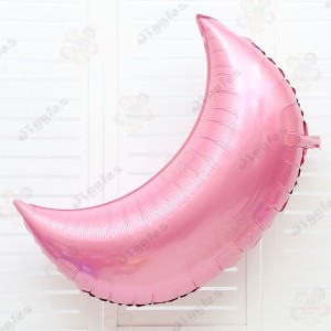 Crescent Moon Foil Balloon 30" Pink