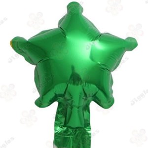 Green Star Foil Balloon 5"