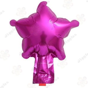Hot Pink Star Foil Balloon 5"