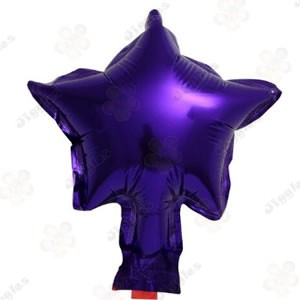 Purple Star Foil Balloon 5"