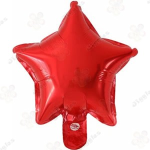 Red Star Foil Balloon 5"
