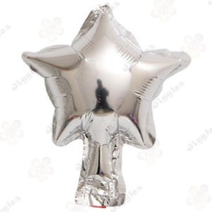 Silver Star Foil Balloon 5"