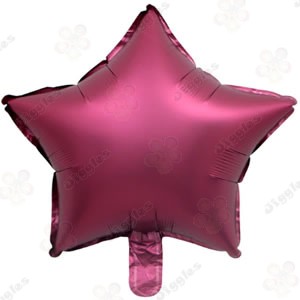 Matte Red Star Foil Balloon