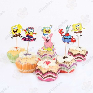 Sponge Bob Cupcake Toppers