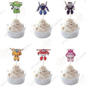 Super Wings Cupcake Toppers