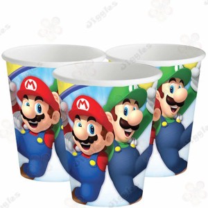 Super Mario Brothers Paper Cups