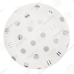 Silver Dots Paper Plates