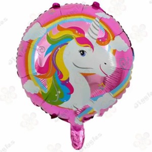 Unicorn Round Foil Balloon