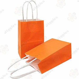 Orange Kraft Paper Medium Bag 